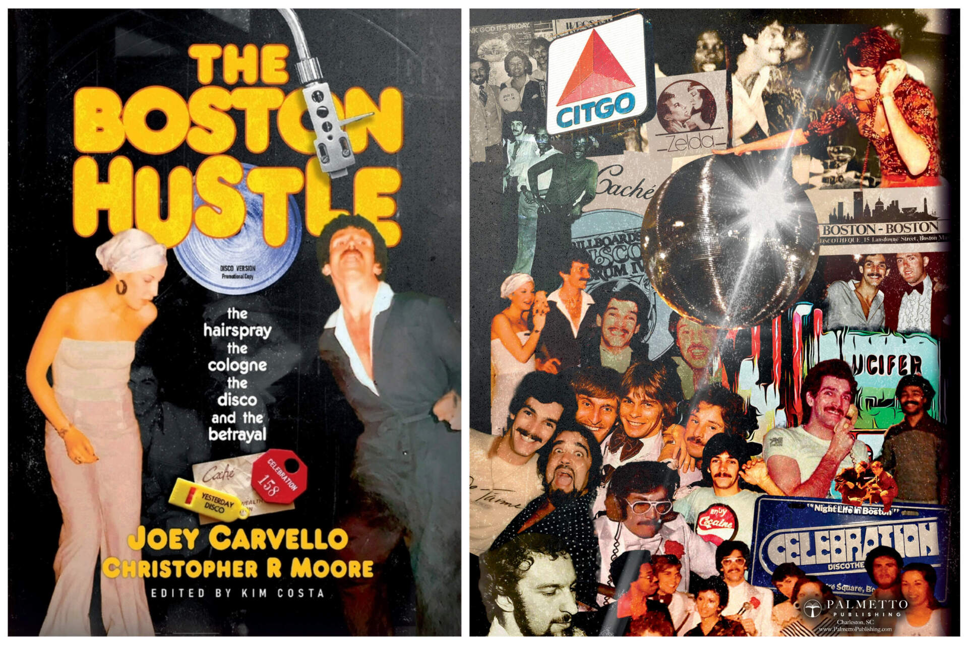 The front and back cover of Joey Carvello's "The Boston Hustle." (Courtesy Palmetto Publishing)