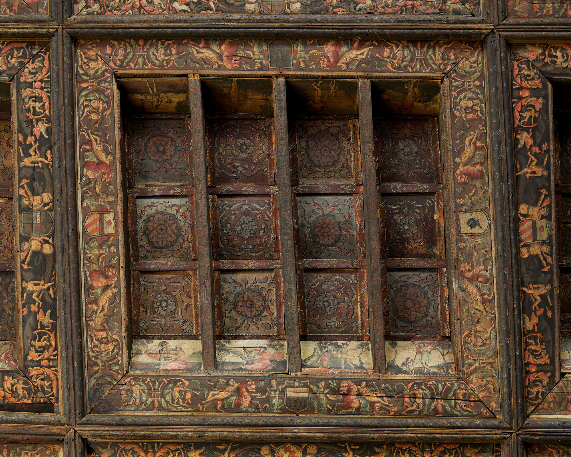 The gallery's Italian coffered ceiling, circa 1500, will also undergo renovation. (Courtesy Isabella Stewart Gardner Museum)