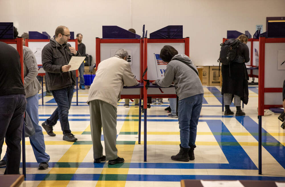 Medford voters in 2022. (Robin Lubbock/WBUR)