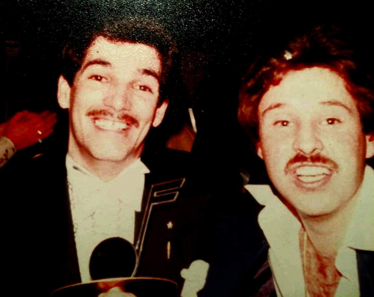 Joey Carvello and Carl Lupo at the National Disco Awards in 1978. (Courtesy Michelle Hirsch)