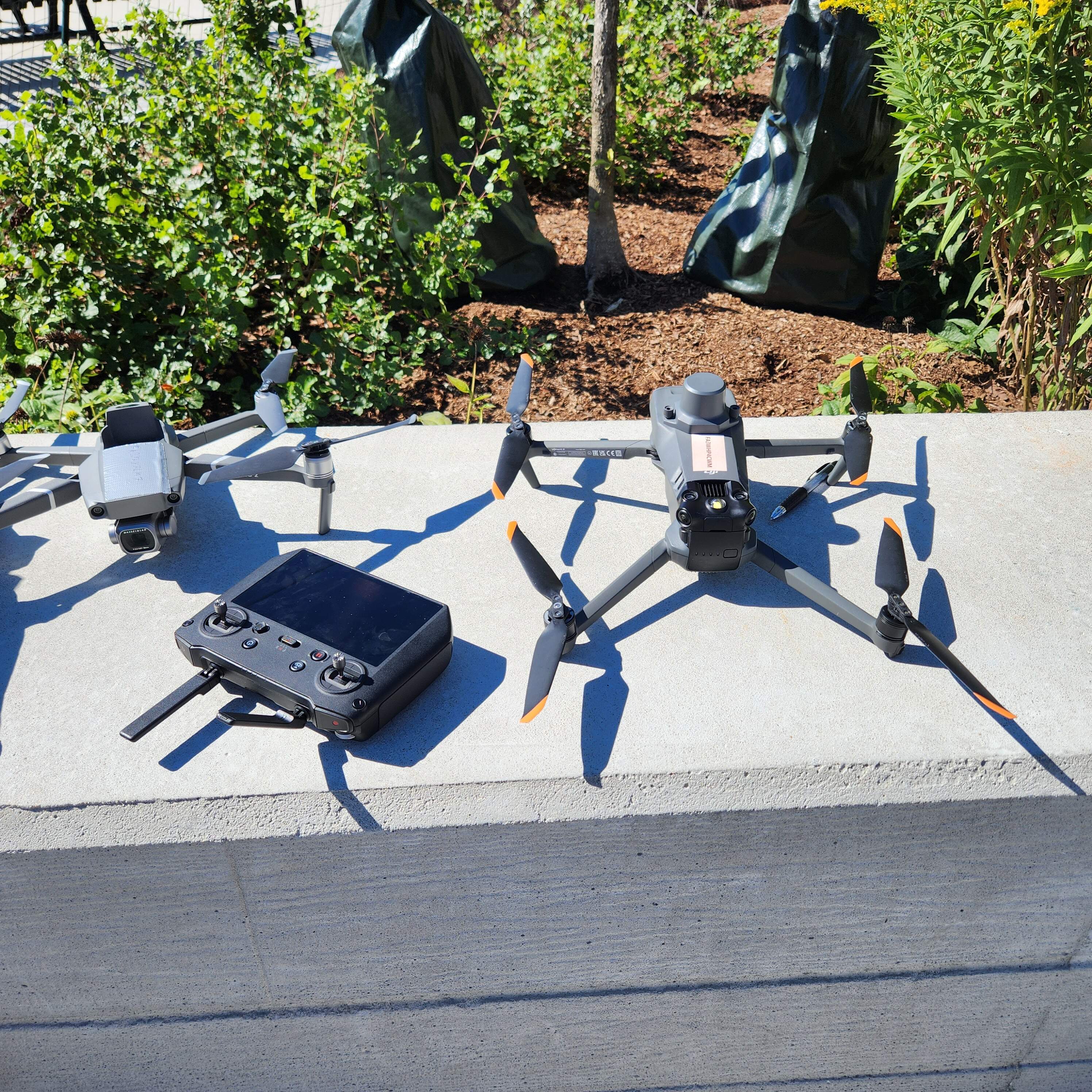 Umass drones in Conway Park in Somerville.
