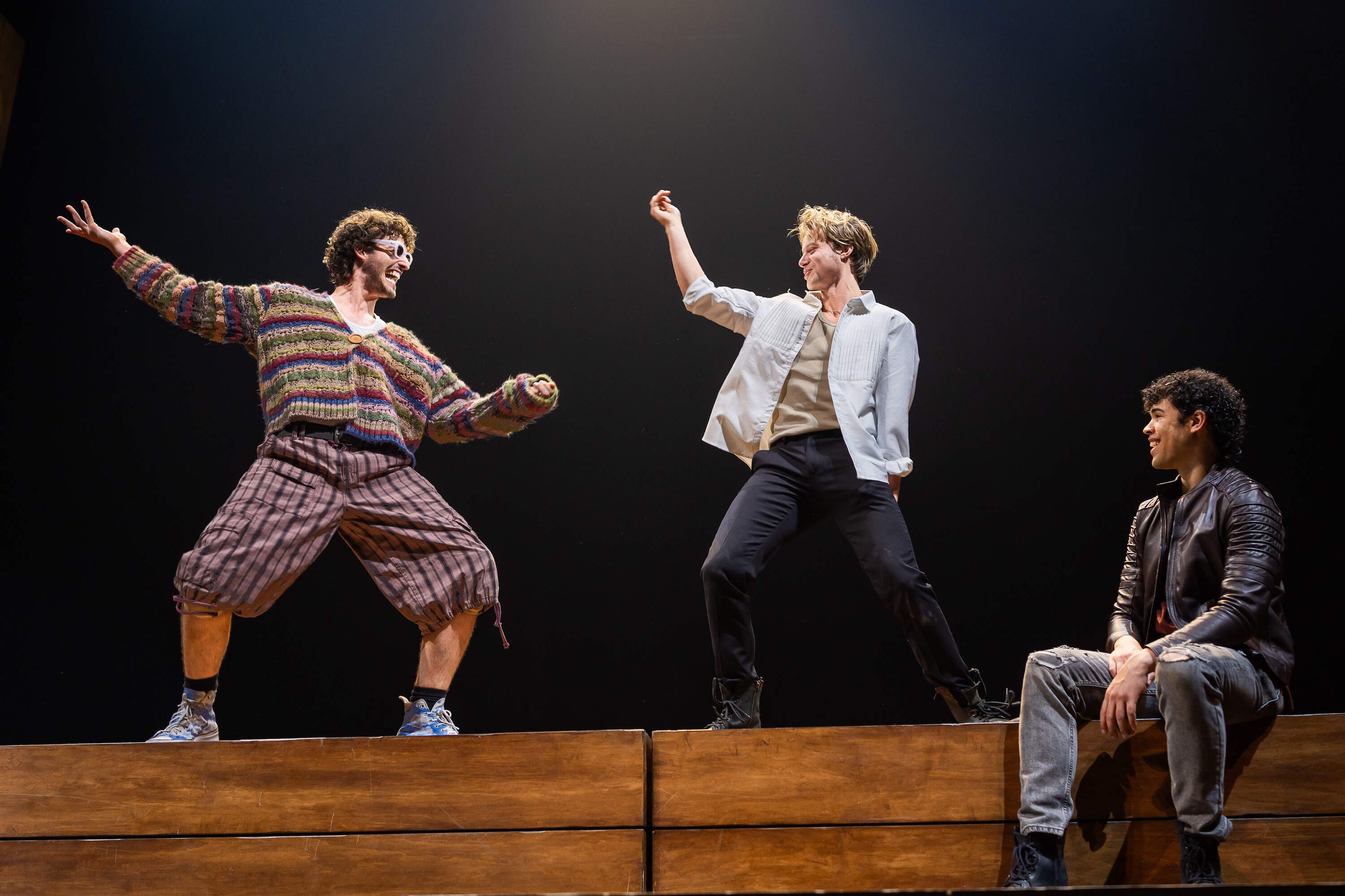 Clay Singer (Mercutio), Rudy Pankow (Romeo) and Brandon Dial (Benvolio) in ARTs "Romeo and Juliet." (Courtesy of Nile Scott Studios and Maggie Hall)