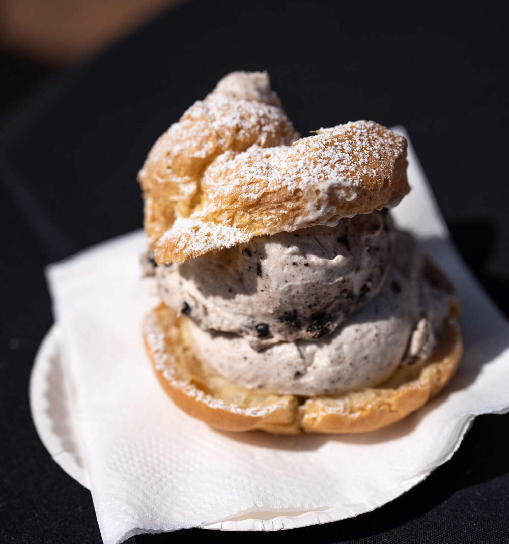 The cookies and cream-flavored cream puff from The Big E Bakery. (Photo courtesy of The Big E)