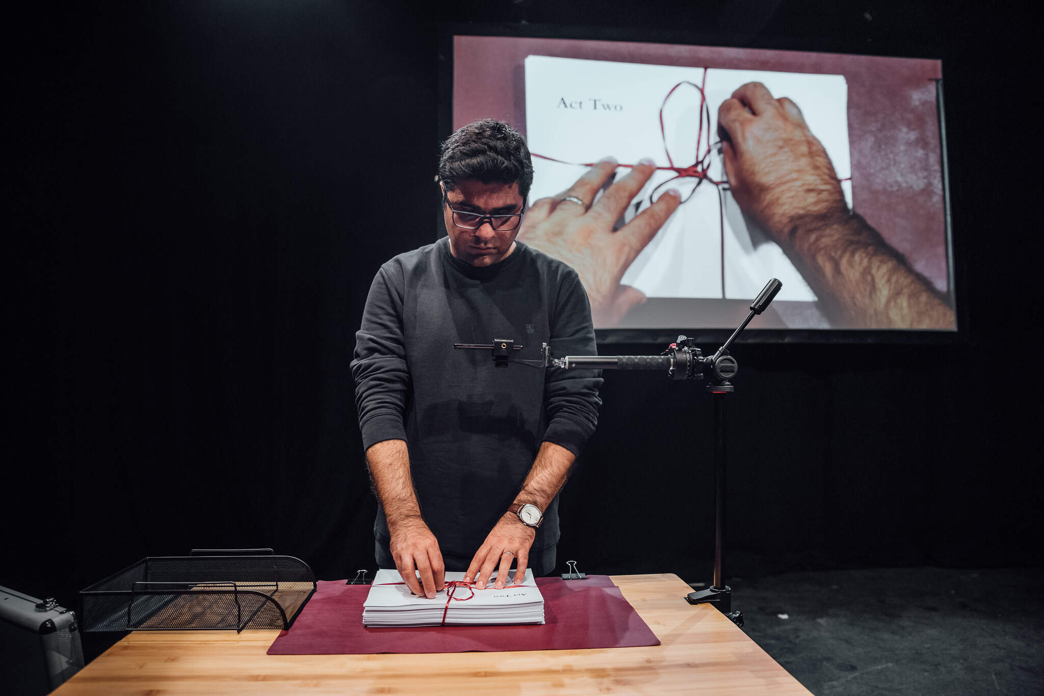 Nassim Soleimanpour, playwright and performer of "Nassim." (Courtesy David Monteith-Hodge)