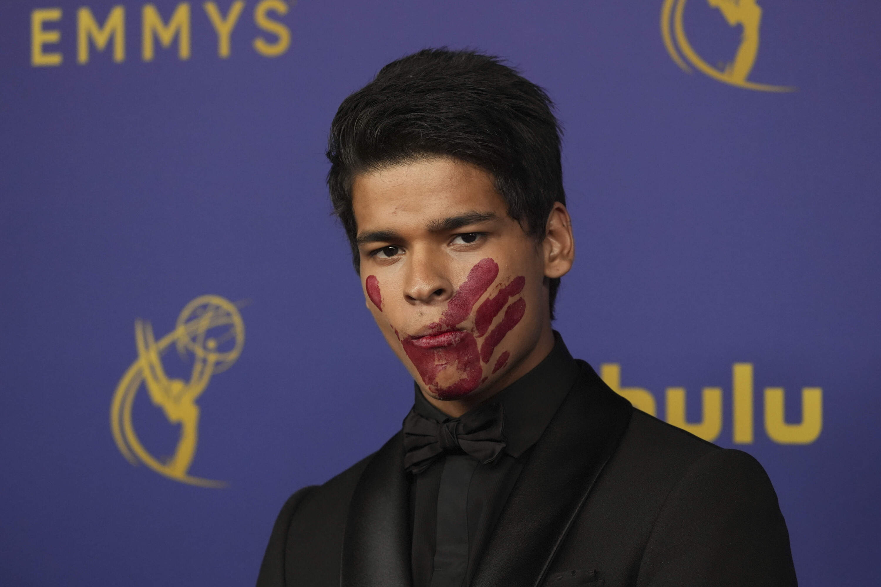 D'Pharaoh Woon-A-Tai poses for a Red Carpet portrait at the 76th Emmy Awards. (Jordan Strauss/Invision for the Television Academy/AP)
