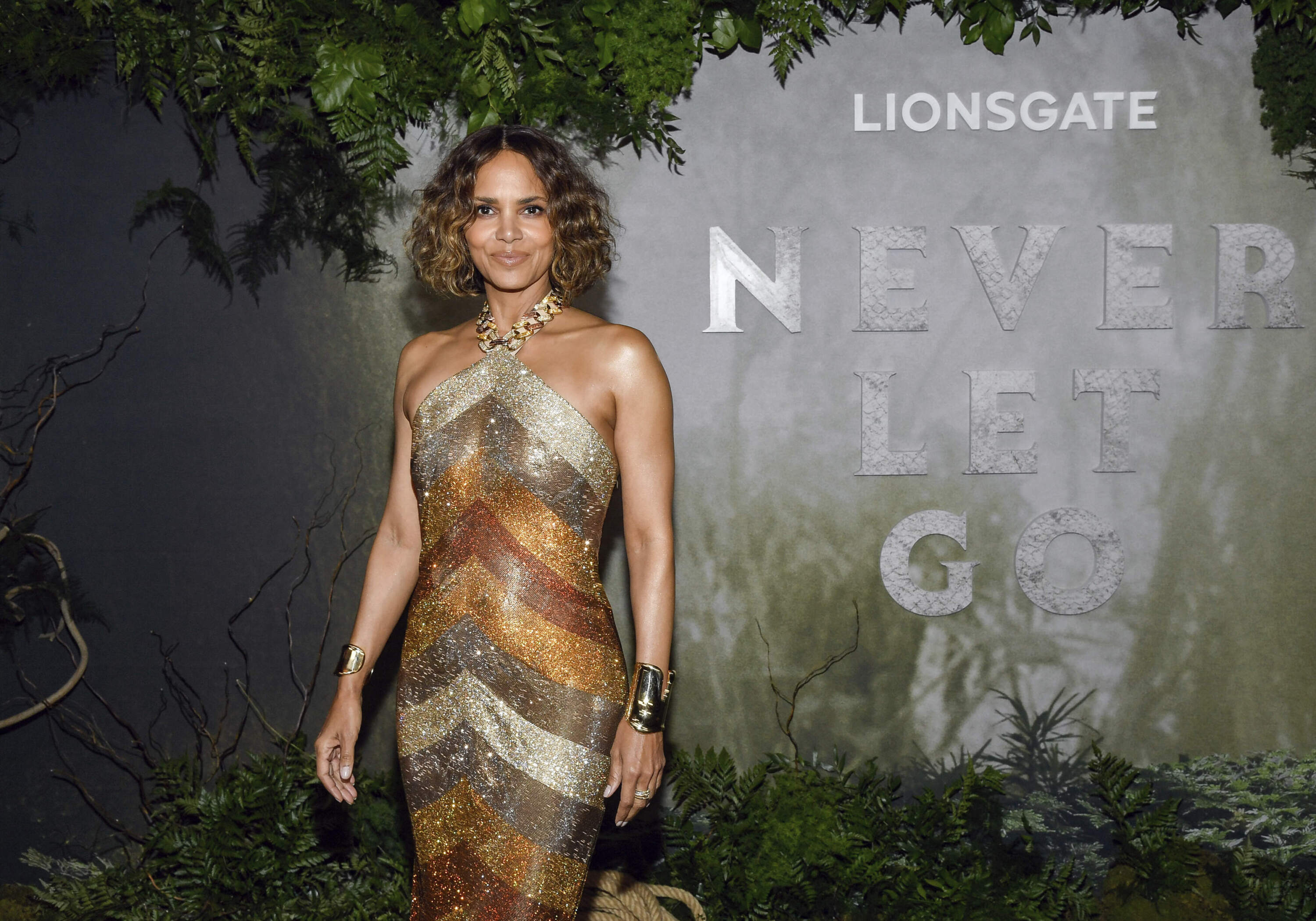Halle Berry attends the "Never Let Go" world premiere at Regal Times Square on Monday, Sept. 16, 2024, in New York. (Evan Agostini/Invision/AP)