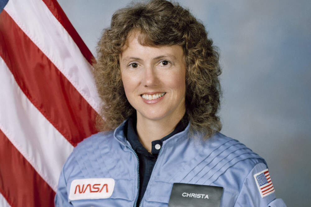 This Sept. 26, 1985, photo made available by NASA, shows astronaut Christa McAuliffe. (NASA via AP)