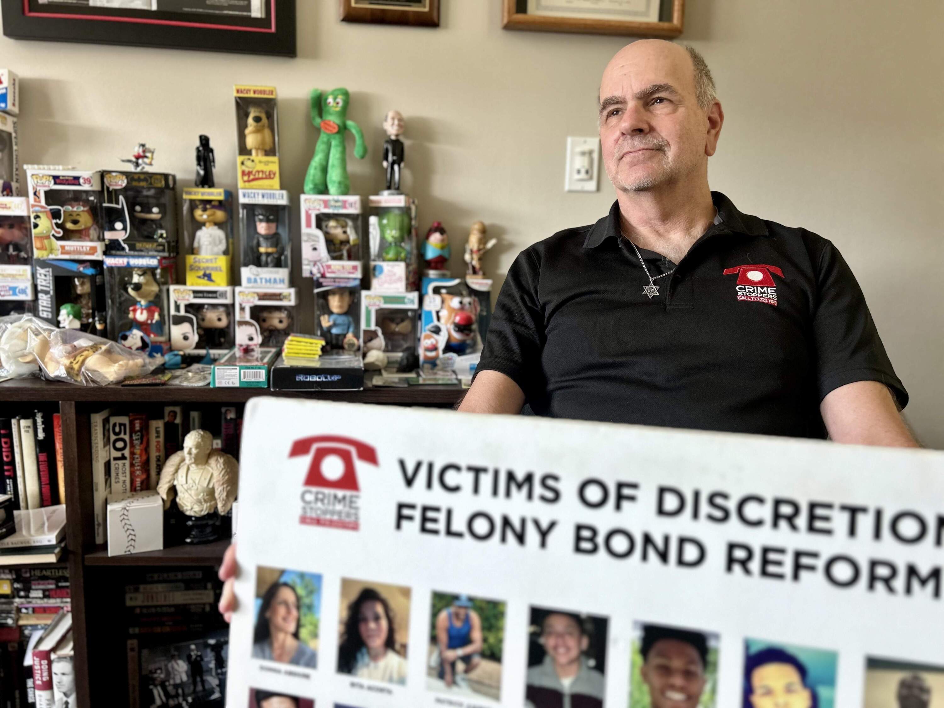 Crime Stopper’s Andy Kahan has become the face of crime-victim advocacy in Houston. (Peter O’Dowd/Here & Now)