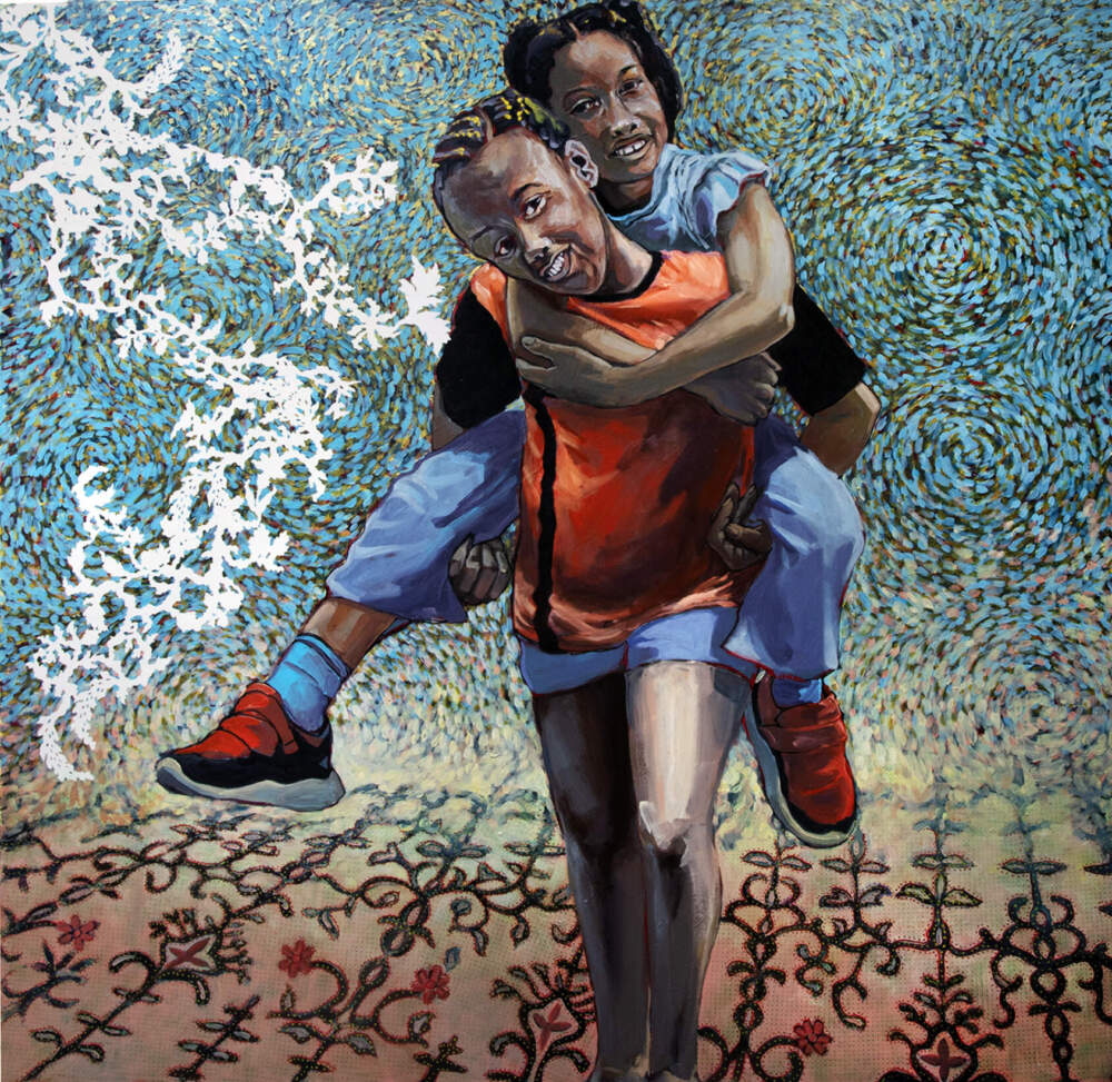 Bob Dilworth, "Piggy-Back," 2023. (Courtesy of the artist and Cade Tompkins Projects)