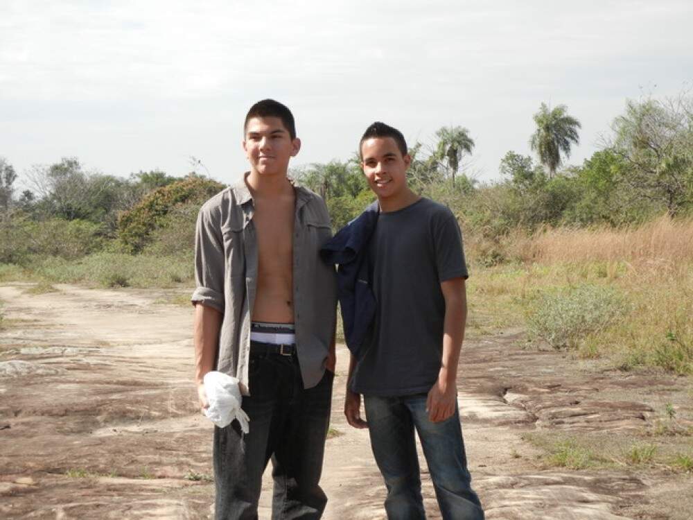 The author's sons on a visit to Paraguay in 2011. (Courtesy Marjie Alonso)