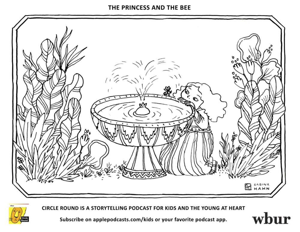 Princess and bee. (Sabina Hahn for WBUR)