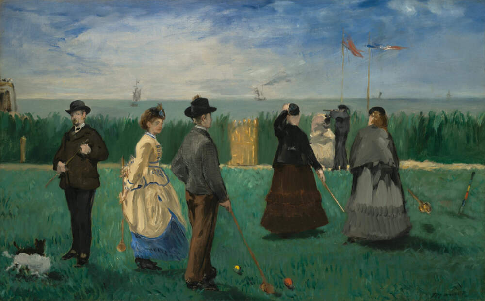 Édouard Manet, "The Croquet Party," 1871. (Courtesy The Nelson-Atkins Museum of Art, Kansas City. Image courtesy Nelson-Atkins Media Services)