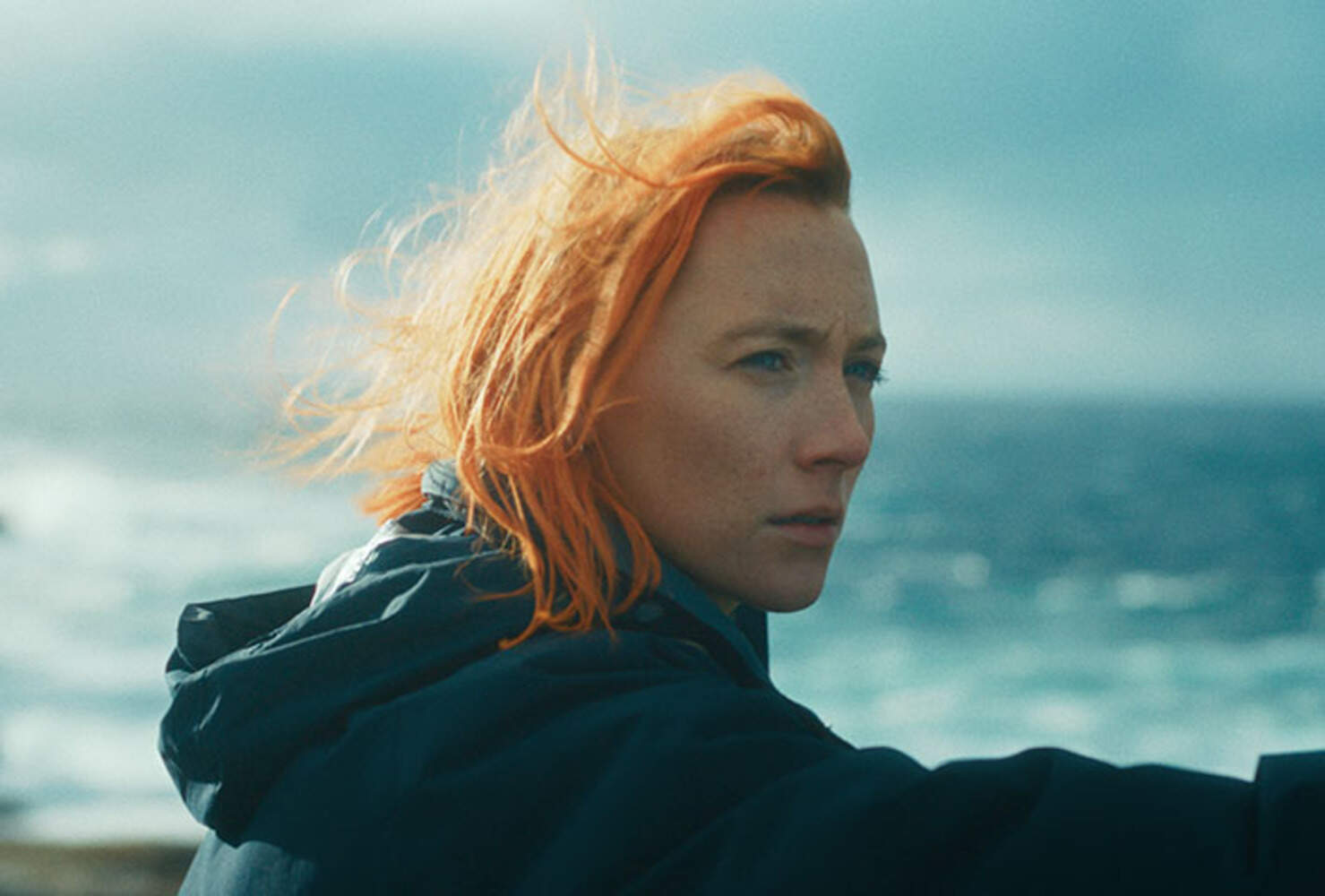 Saoirse Ronan in her new film "The Outrun." (Courtesy of Sony Pictures)