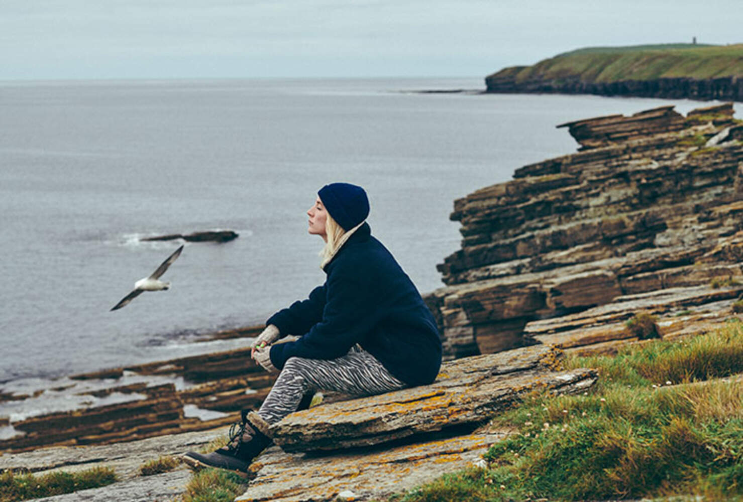 Saoirse Ronan in "The Outrun." (Courtesy of Sony Pictures)