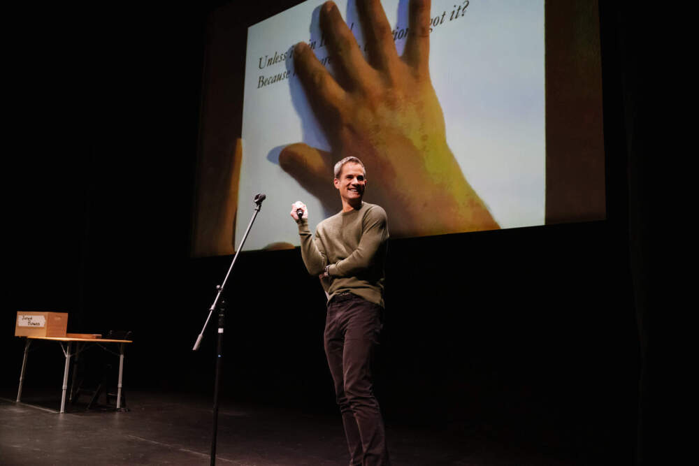 Jared Bowen in the Huntington's production of "Nassim." (Courtesy Mike Ritter)