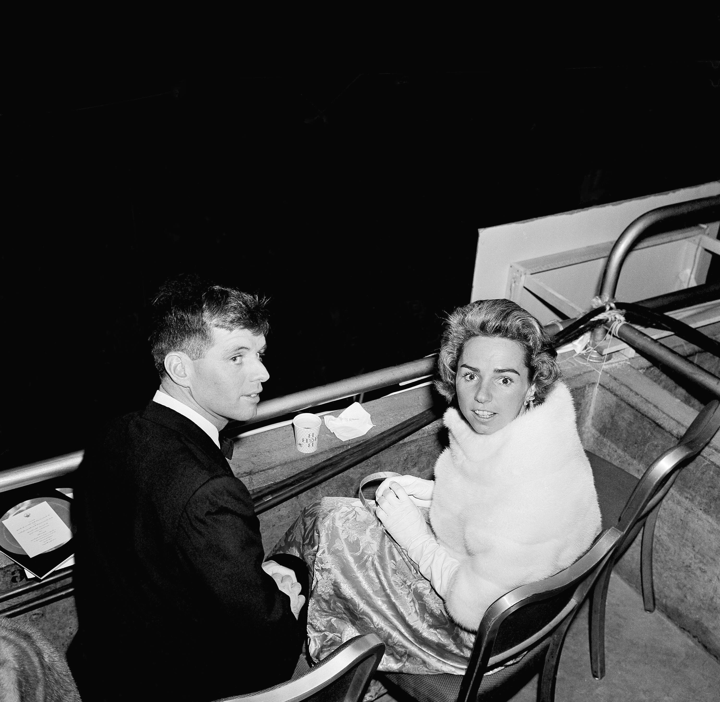 Robert And Ethel Kennedy at President John F. Kennedy's inaugural ball in 1961. (AP photo)