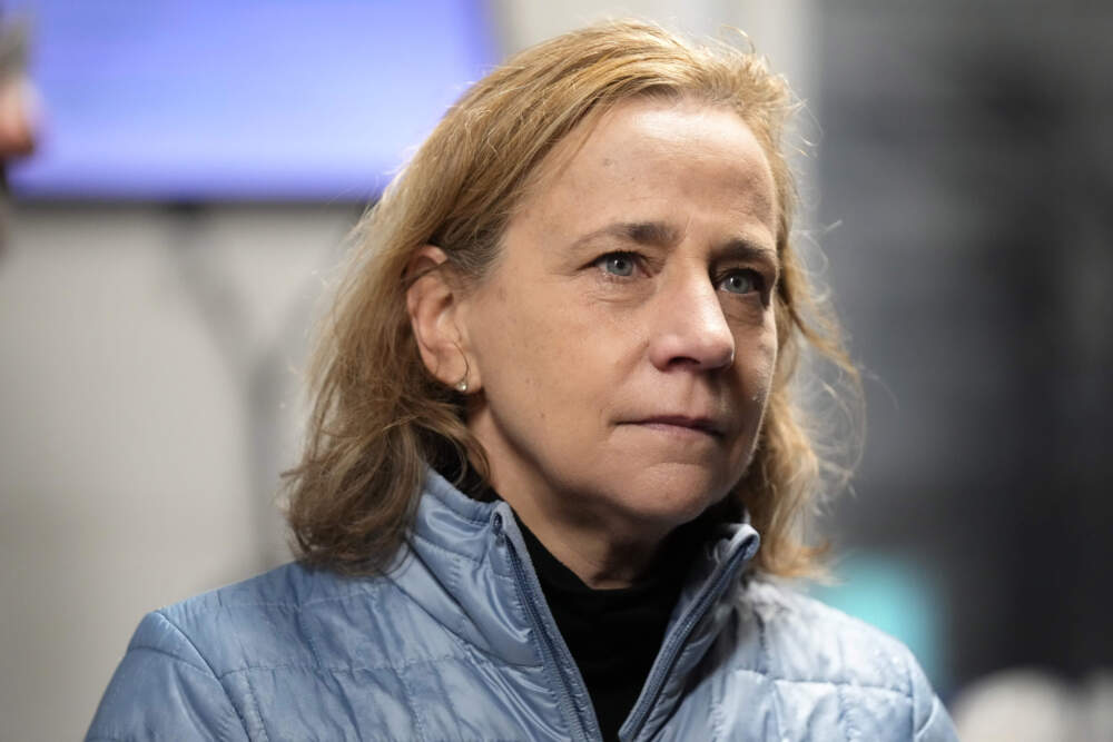 Joyce Craig, Democratic candidate for governor, at a campaign spot in Milan, N.H. (Robert F. Bukaty/AP)