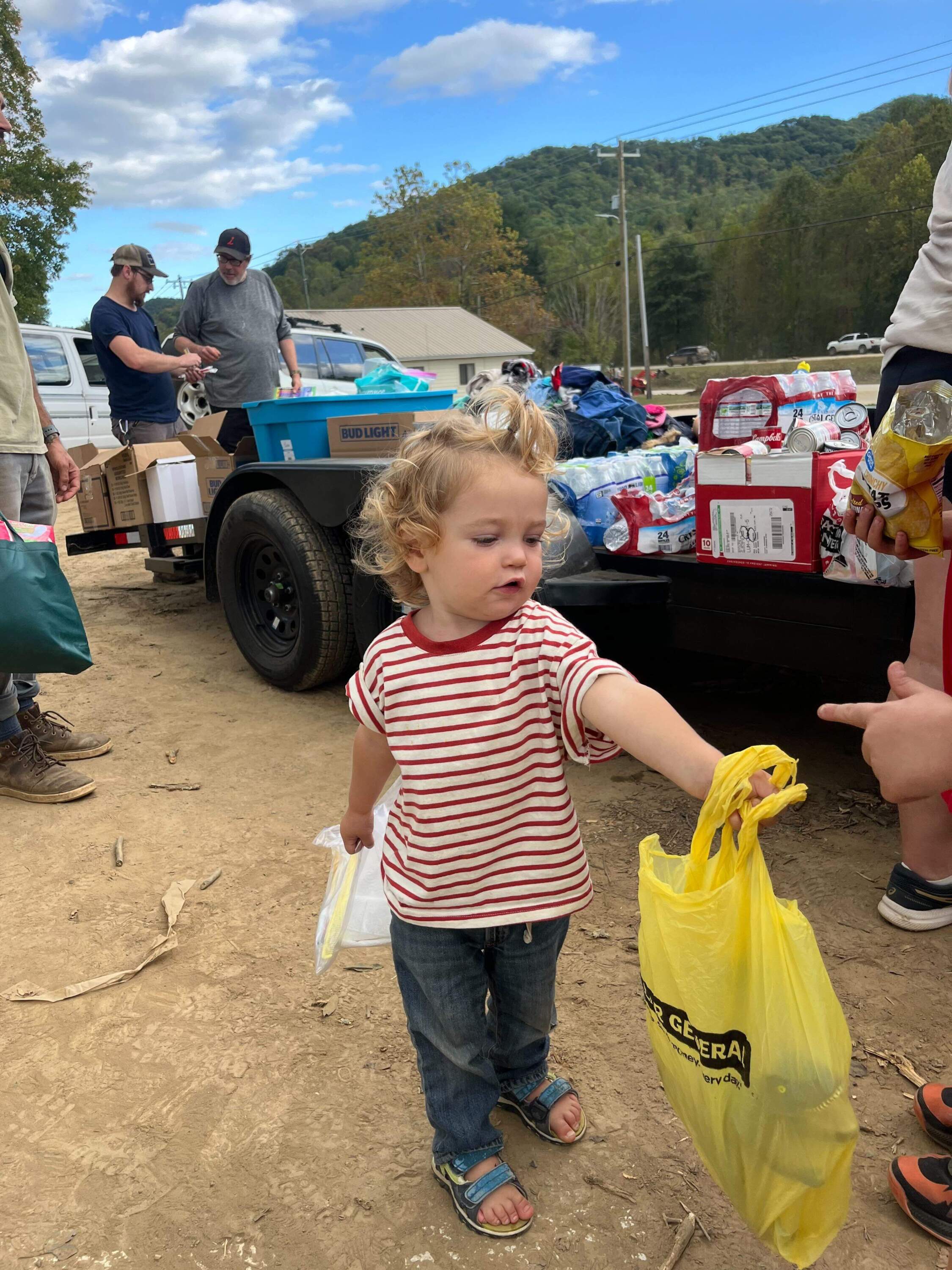 Andy Fyfe saved his one-year-old Keleo from the flood. Now, they're working with BeLoved Asheville. (Courtesy of Andy Fyfe)