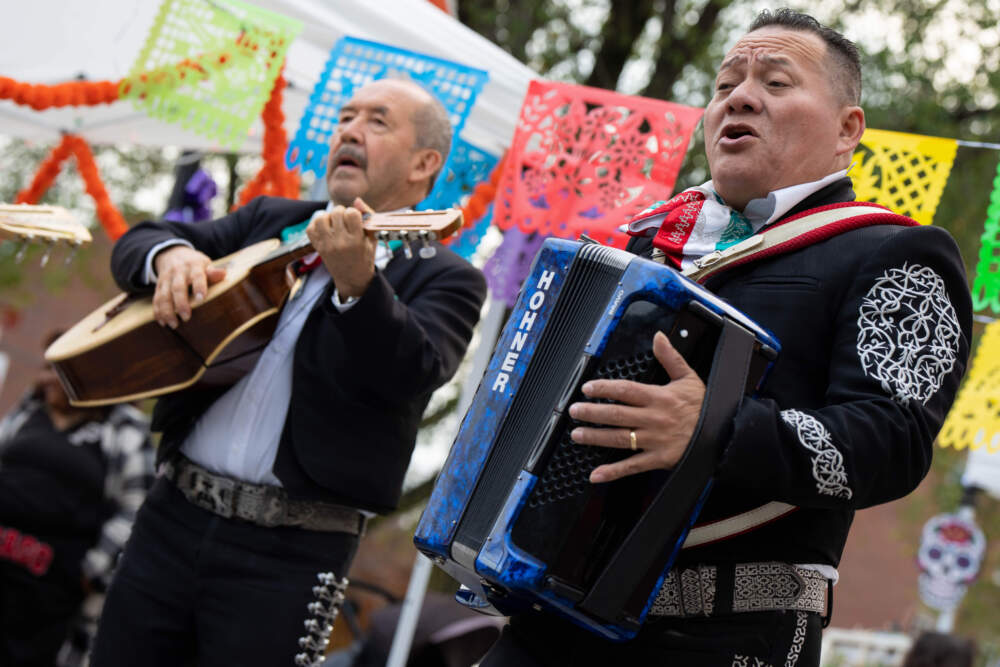 Members of a mariachi band play the accordion. (Photo courtesy of the City of Chelsea)
