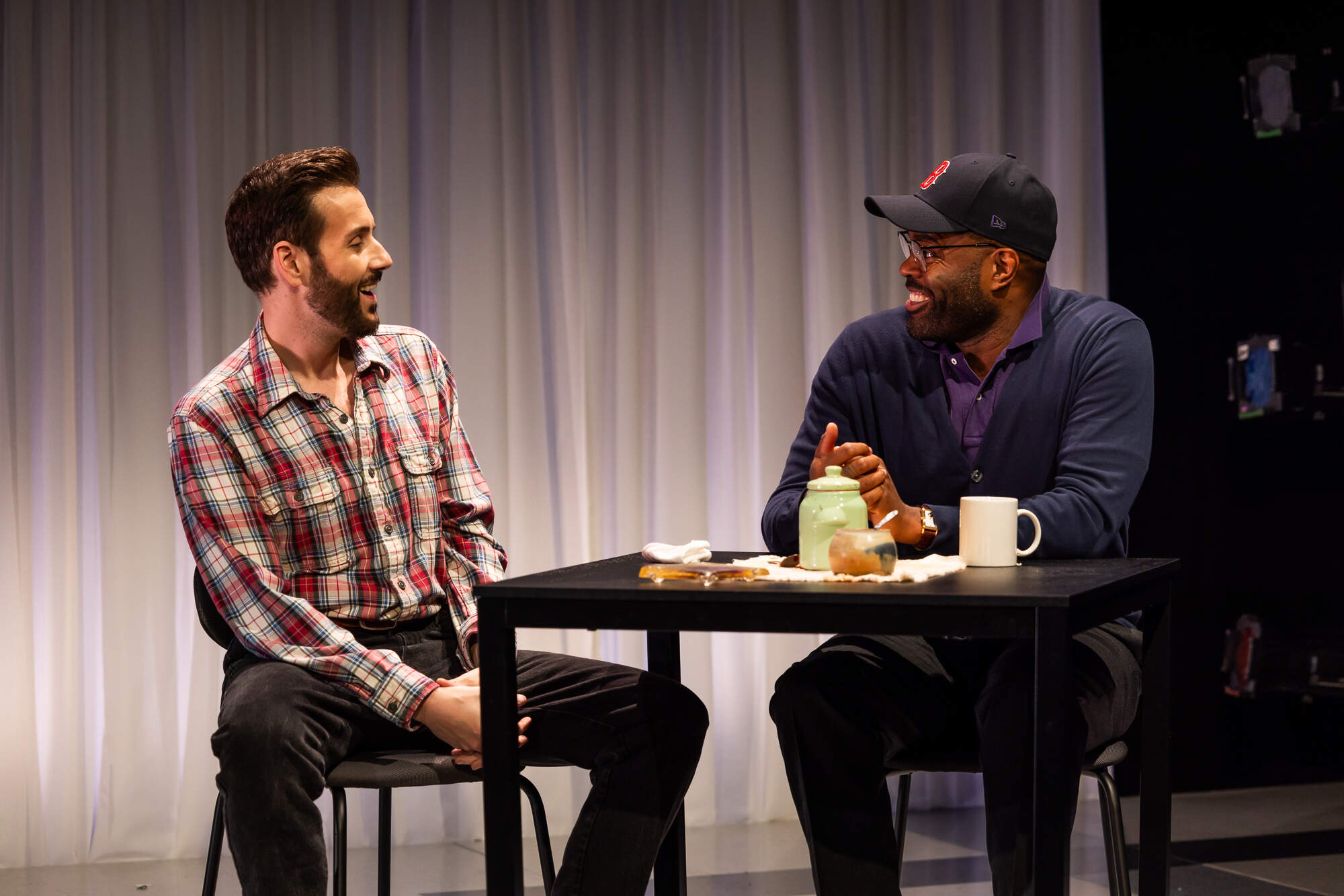 Greg Maraio and De'Lon Grant in SpeakEasy Stage Company's "Pru Payne." (Courtesy Nile Scott Studios)
