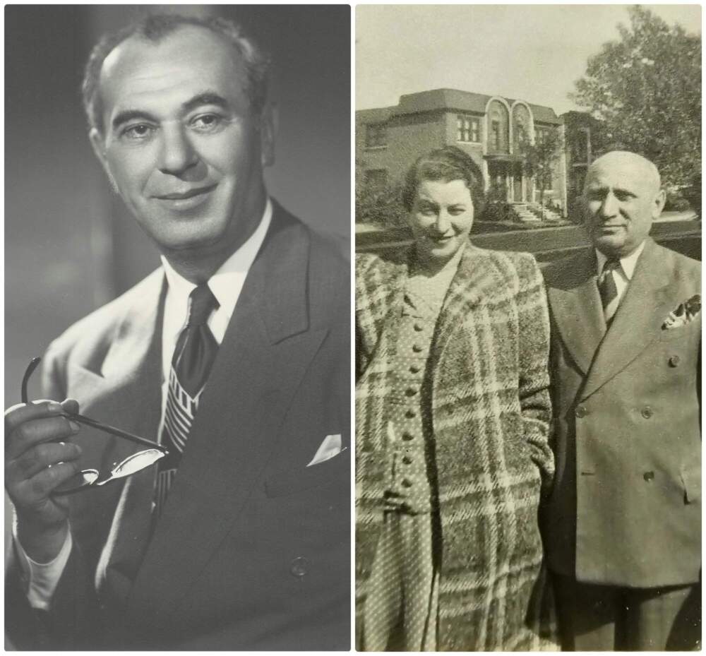 The author's maternal grandfather, Jack Schwartz (left), and her paternal grandparents, Sam and Clara Wittes (right). (Courtesy Julie Wittes Schlack)