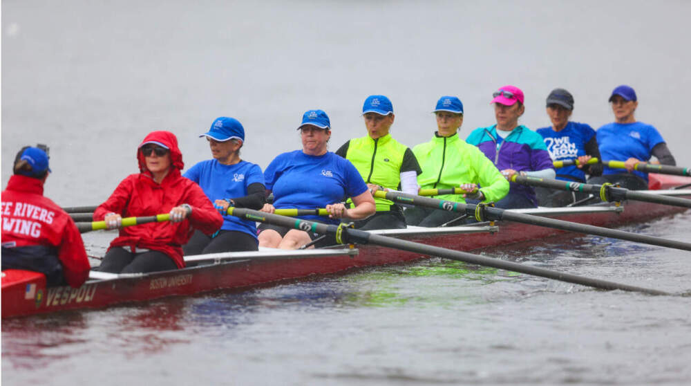 We Can Row Boston members on the water. (Photo courtesy of Deb Smith/We Can Row Boston)