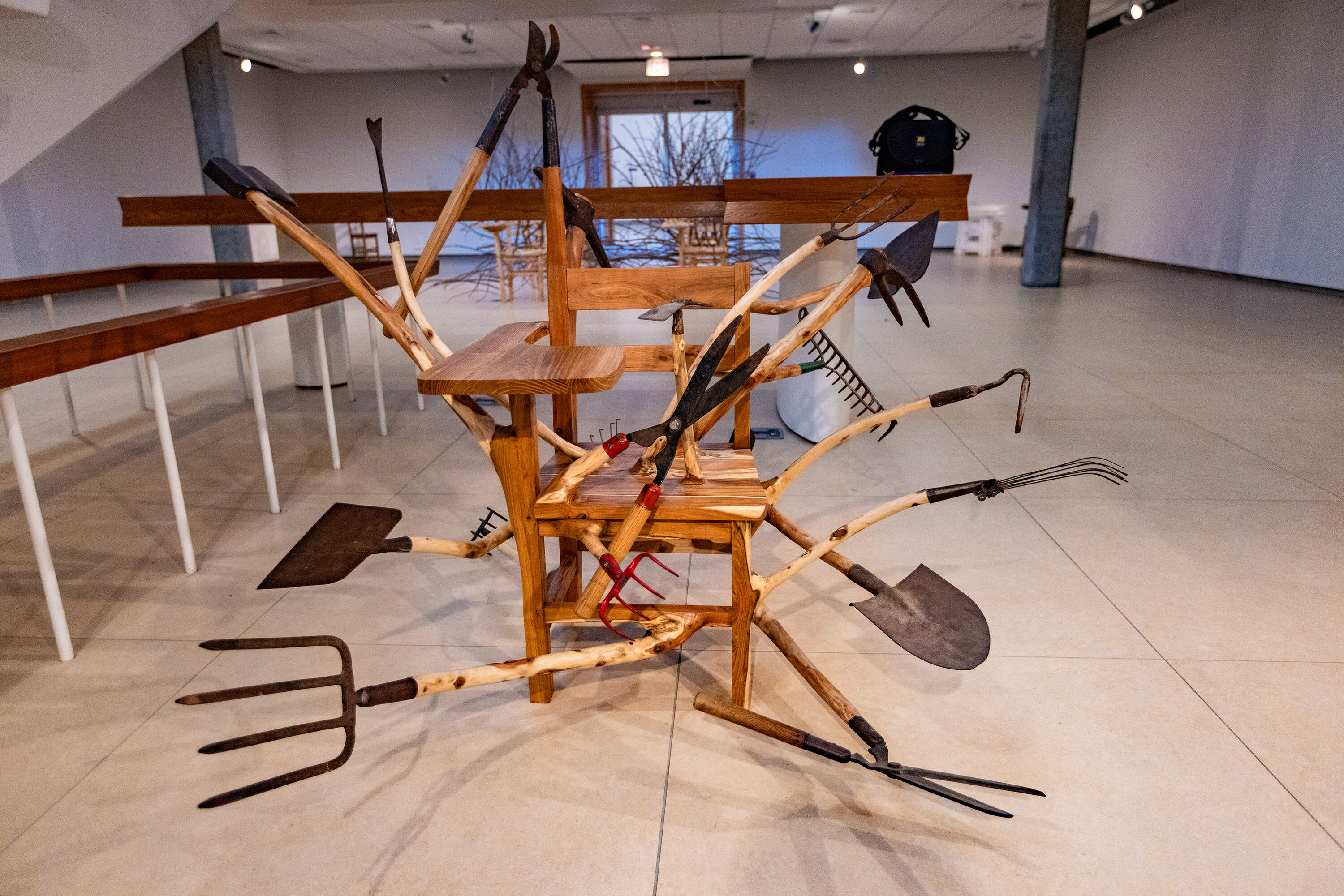 "Finishing School" by Hugh Hayden. (Jesse Costa/WBUR)