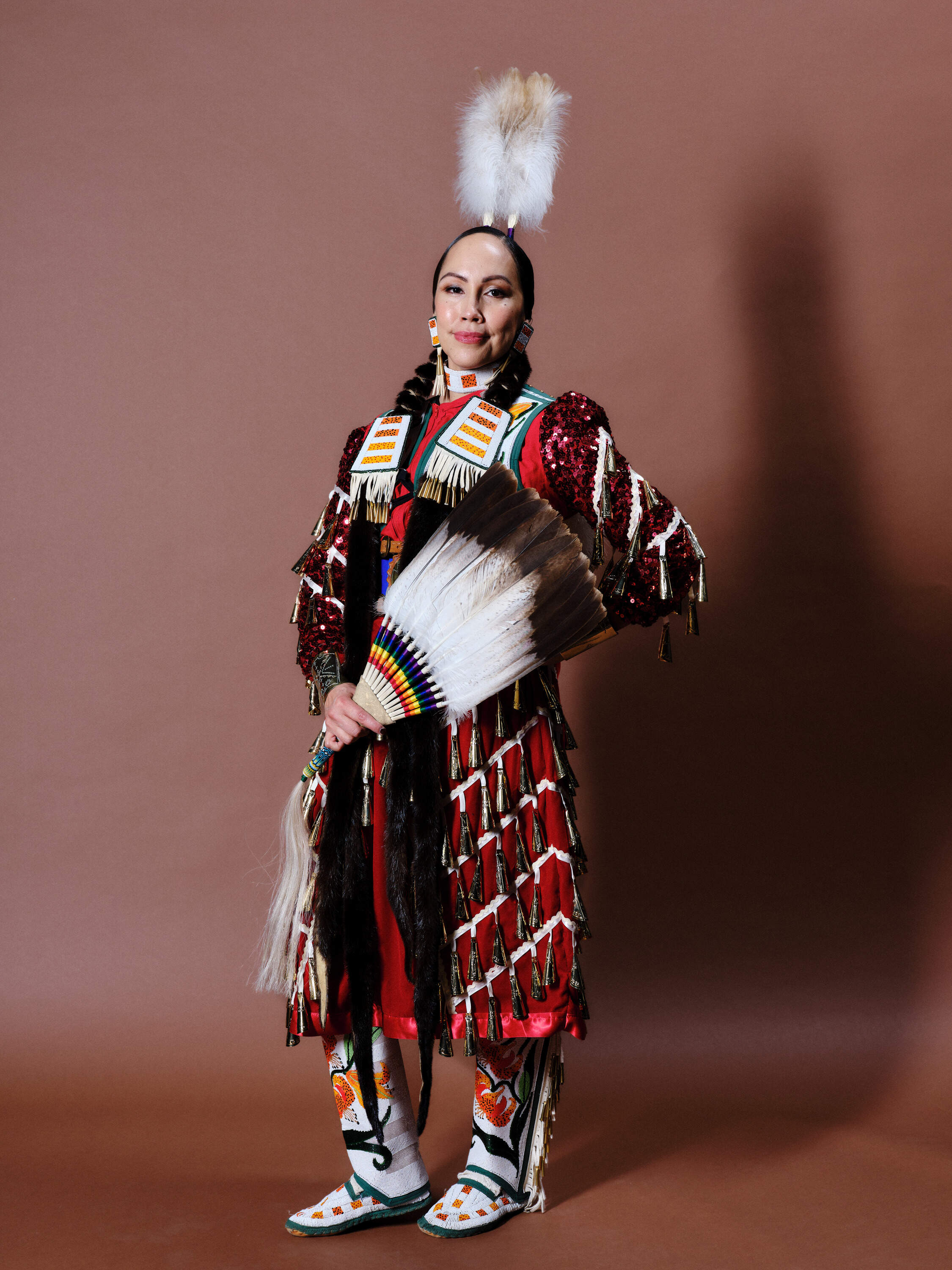 A photo backstage at Indigenous Fashion Week. (Courtesy of Brian Nguyen)