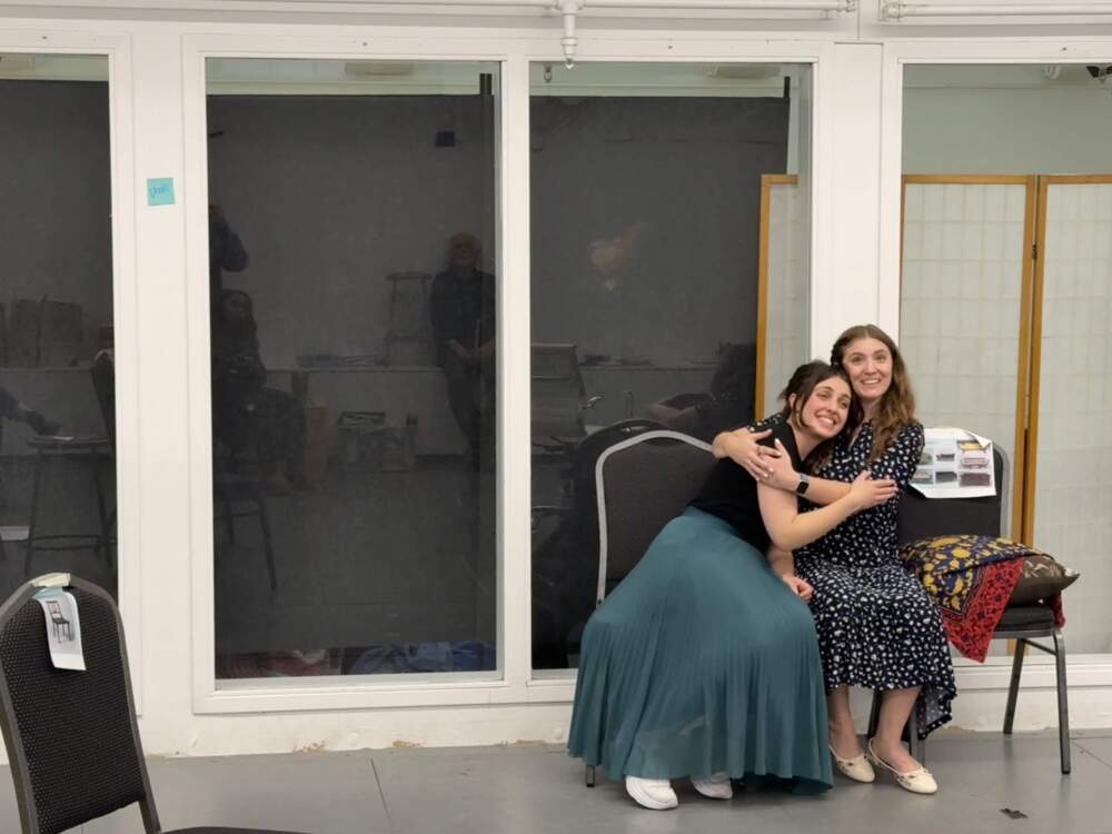 Josephine Moshiri Elwood and Liza Giangrande in rehearsal for Actors’ Shakespeare Project’s production of "Emma." (Courtesy Actors’ Shakespeare Project)