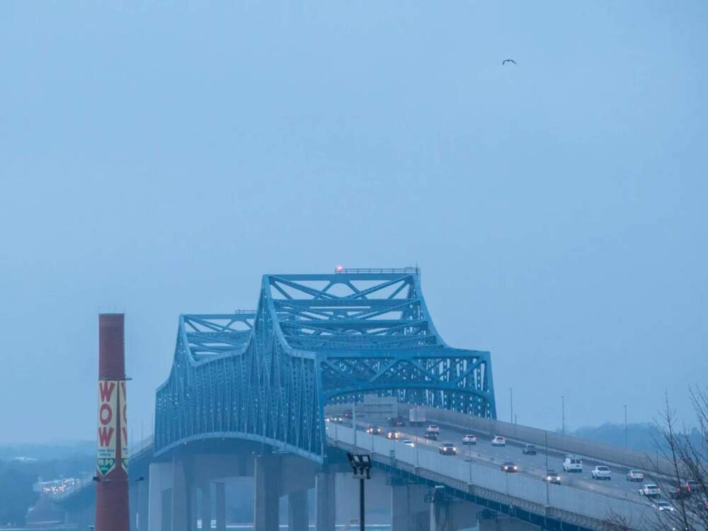 Local residents joke that the Braga Bridge is the longest in the world, because it connects Portugal with the United States. (Nate Roberts/The Public's Radio)