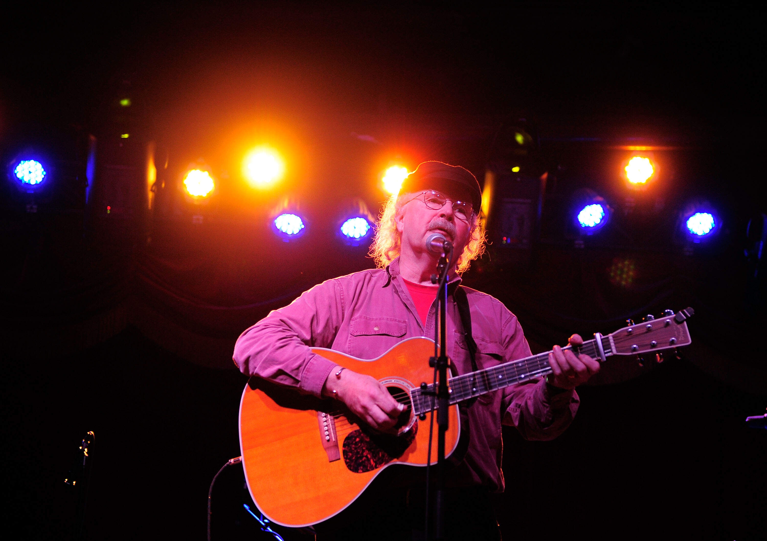 Musician Tom Paxton performs at the Cherry Lane Music Publishing's 50th Anniversary celebration at Brooklyn Bowl in Brooklyn on May 19, 2010 in New York City. (Jemal Countess/Getty Images)