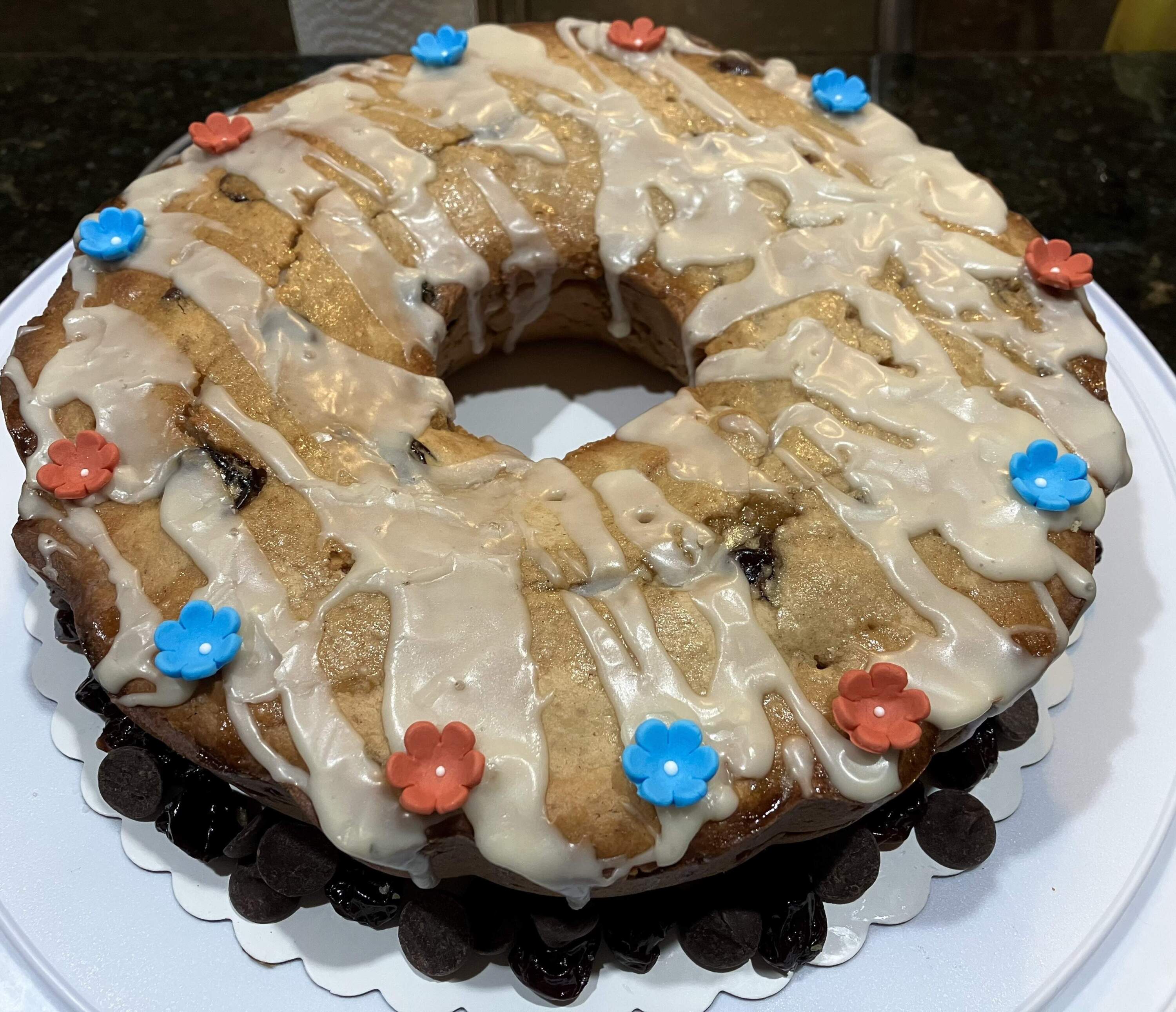 Here & Now's Karyn Miller-Medzon's election cake. (Karyn Miller-Medzon/Here & Now)