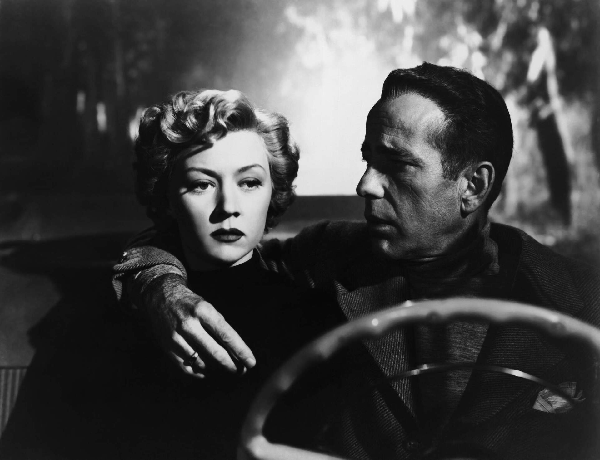 Gloria Grahame and Humphrey Bogart in Nicholas Ray's "In a Lonely Place" (1950). (Courtesy Sony Pictures Repertory/Film Forum)