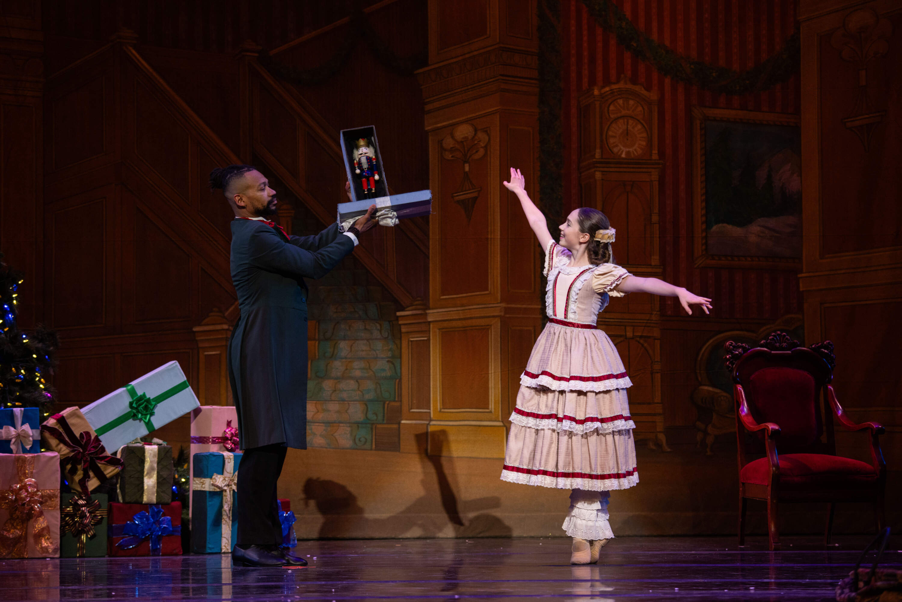 Dancers onstage during a performance of Jose Mateo Ballet Theatre's "The Nutcracker." (Courtesy Olivia Moon Photography)