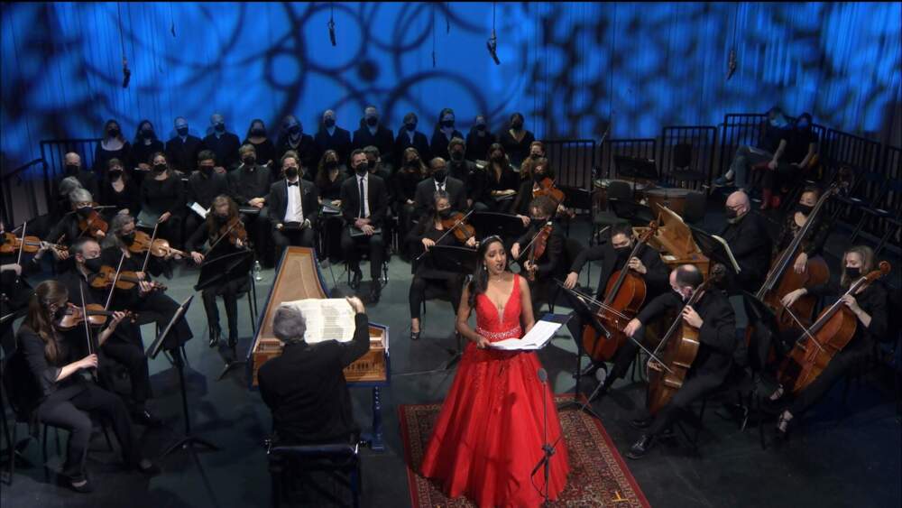 Boston Baroque during a performance of Handel's &quot;Messiah.&quot; (Courtesy Phil Reilly)