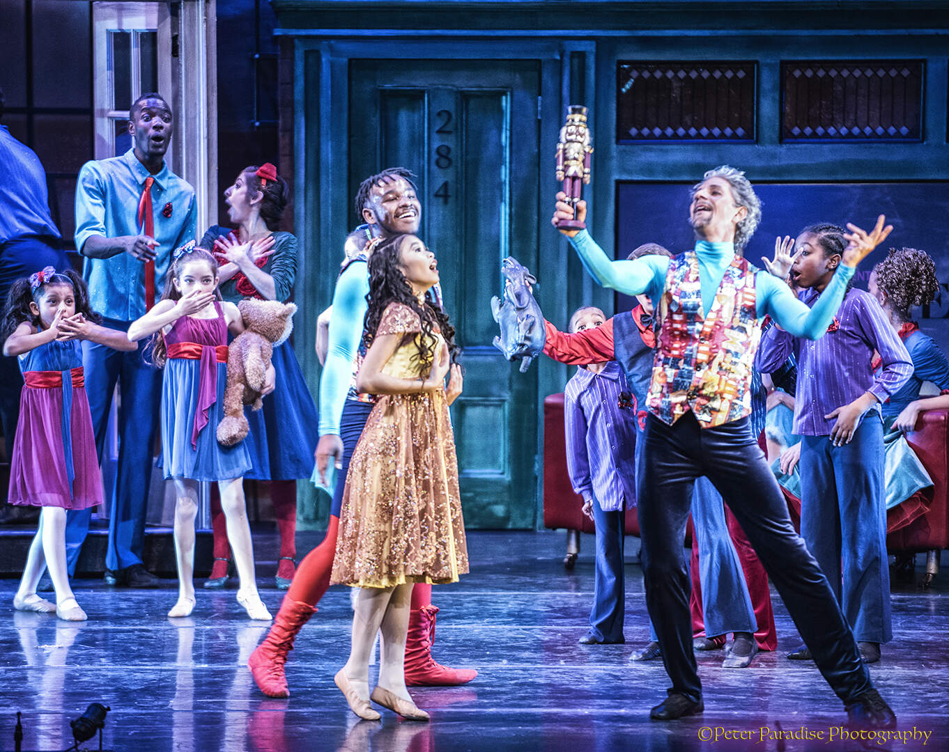 City Ballet of Boston dancers during a performance of Anthony Williams’ "Urban Nutcracker." (Courtesy Peter Paradise)
