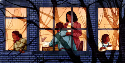 A migrant family sprints for housing as shelter clock ticks