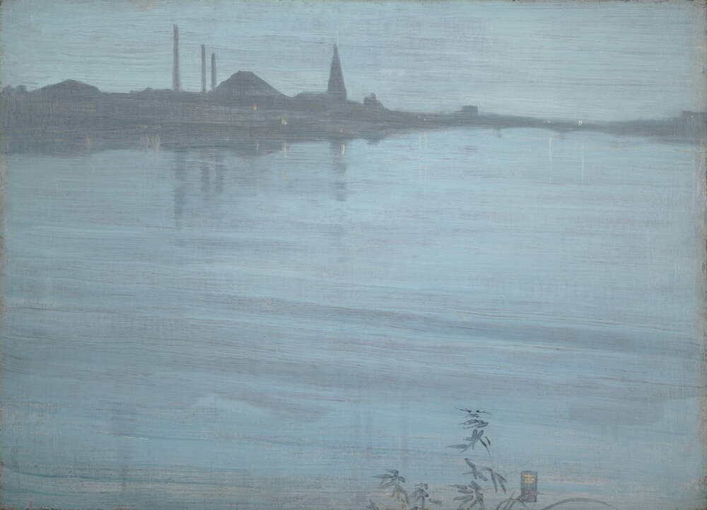 James Abbott McNeill Whistler, “Nocturne in Blue and Silver,” c. 1871–72. (Photo: President and Fellows of Harvard College; courtesy of the Harvard Art Museums)