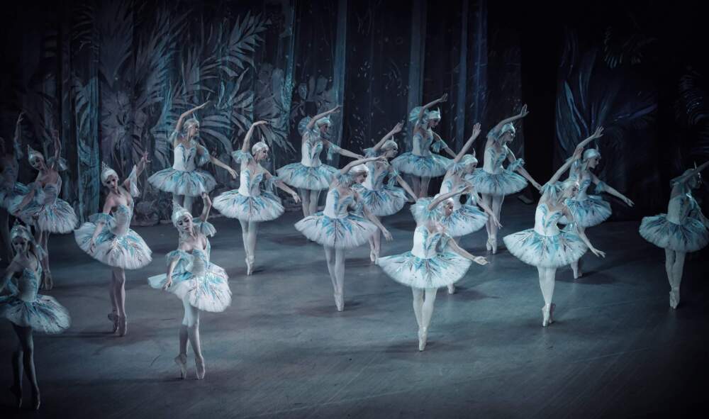 Snow dancers in the Grand Kyiv Ballet’s “The Nutcracker.” (Courtesy Grand Kyiv Ballet)
