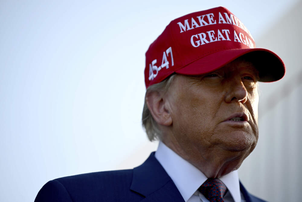 President-elect Donald Trump at the launch of a test flight of the SpaceX Starship rocket on Nov. 19 in Boca Chica, Texas. (Brandon Bell/pool via AP)