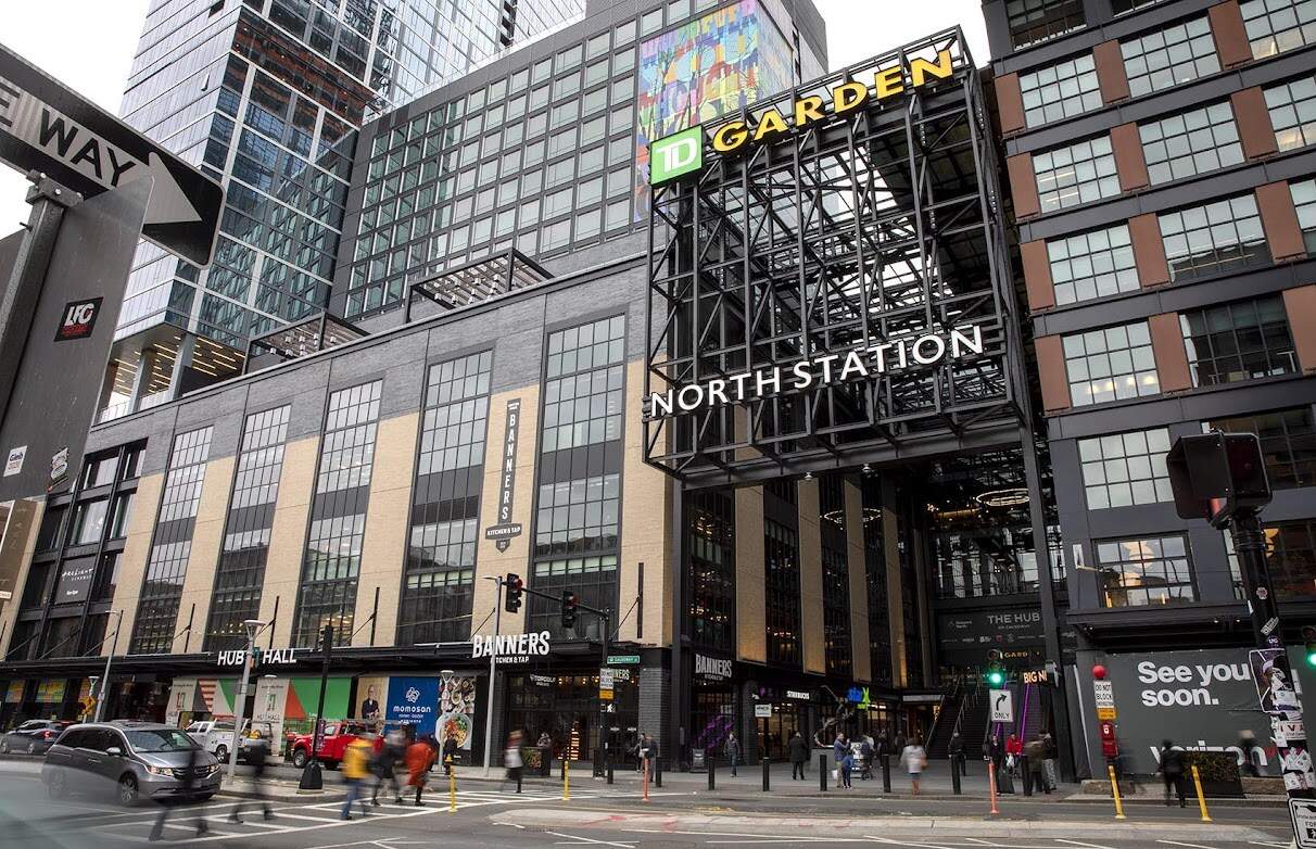 The entrance to TD Garden on Causeway Street in Boston. (Robin Lubbock/WBUR)