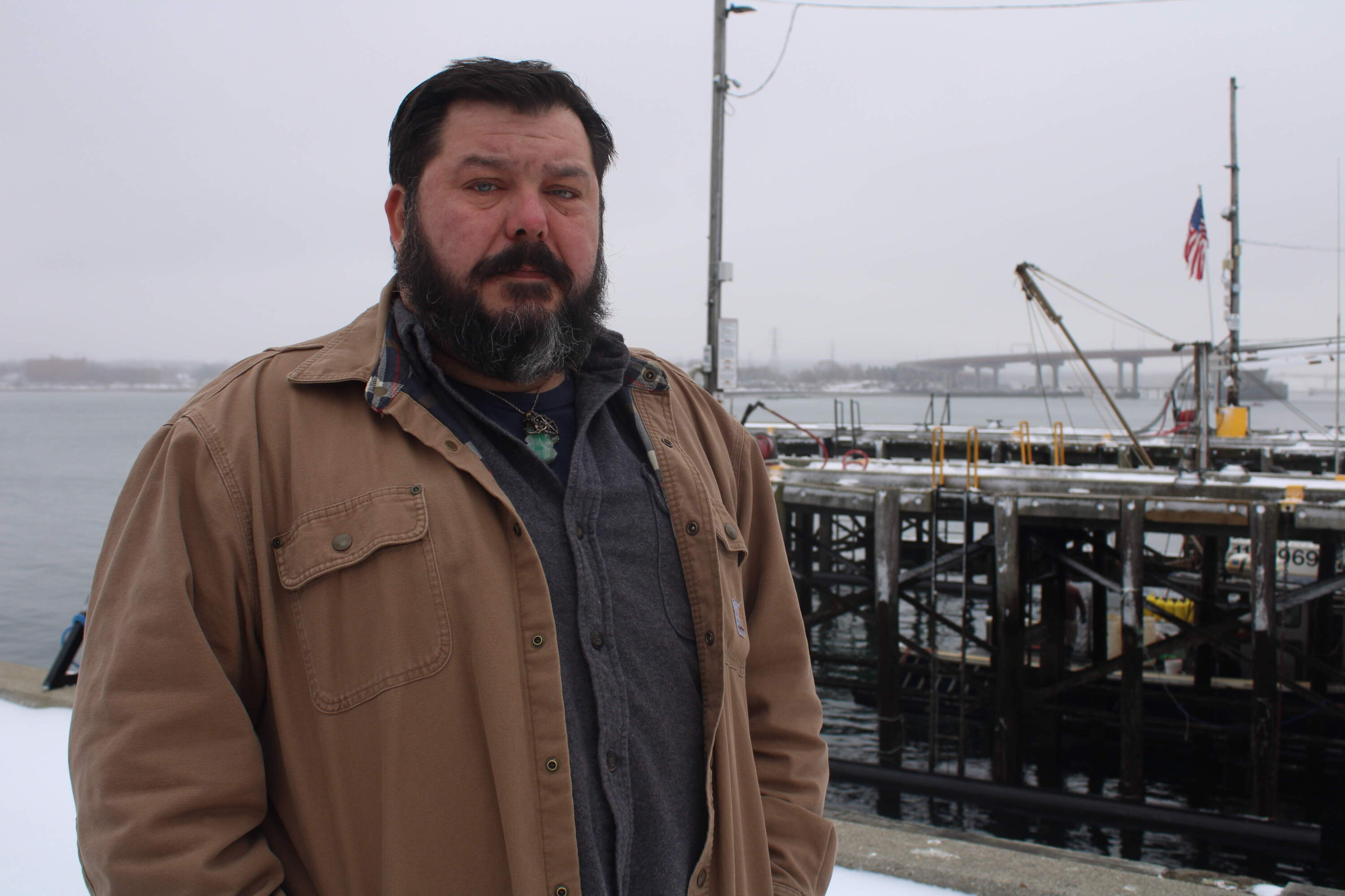 Jerry Leeman III is a fifth-generation Maine fisherman and the founder/CEO of NEFSA. (Ari Snider/Maine Public Radio)