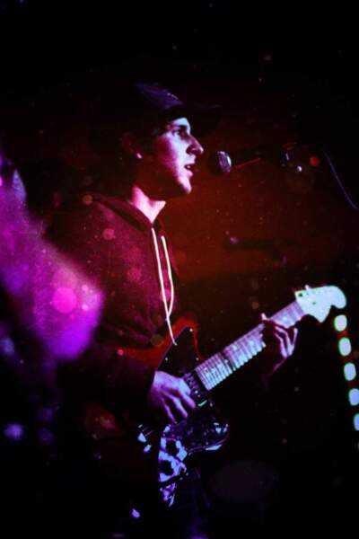 The author playing at Cameo Gallery, Brooklyn, April 24, 2014.(Courtesy David Tanklefsky)