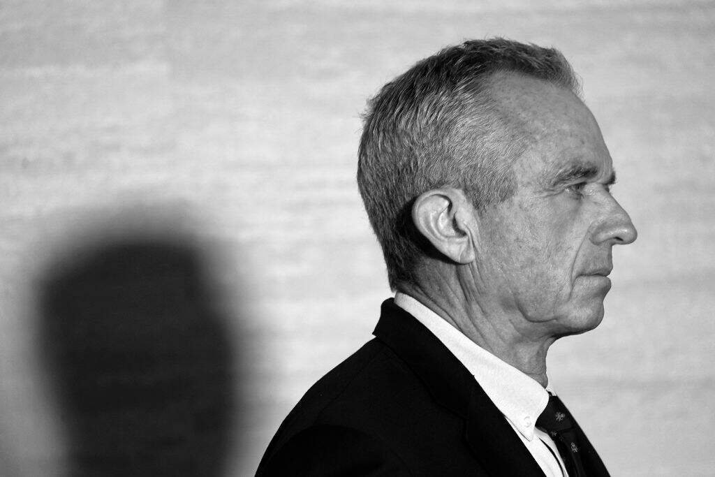 Democratic presidential candidate Robert F. Kennedy Jr. visits "Fox & Friends" at Fox News Channel Studios on July 14, 2023, in New York City. (John Lamparski/Getty Images)