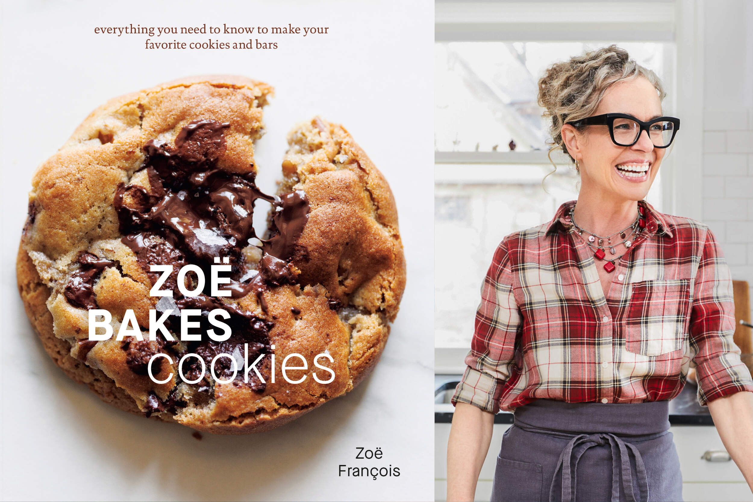 The cover of "Zoë Bakes Cookies: Everything You Need to Know About Making Your Favorite Cookies and Bars" by Zoë François. (Courtesy of Ten Speed Press)