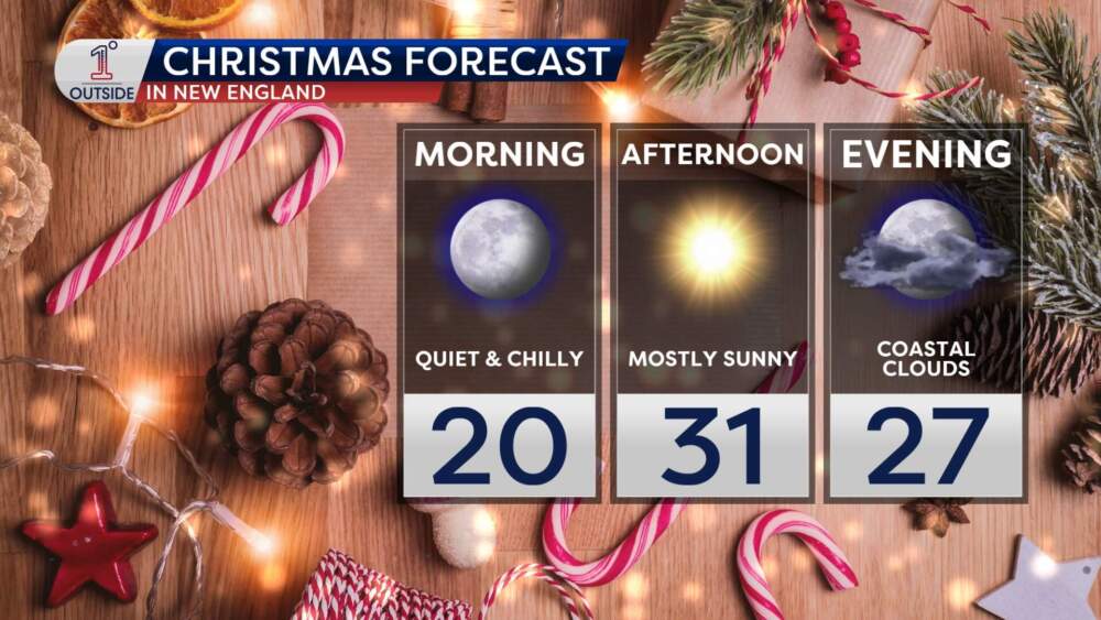 Weather forecast for Dec. 25, 2024. (Danielle Noyes/1°Outside)