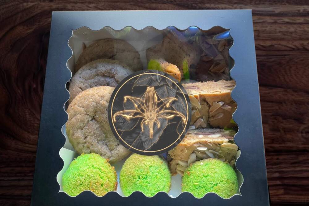 A cookie box from Nightshade Noodle Bar. (Image courtesy of Rachel Miller)