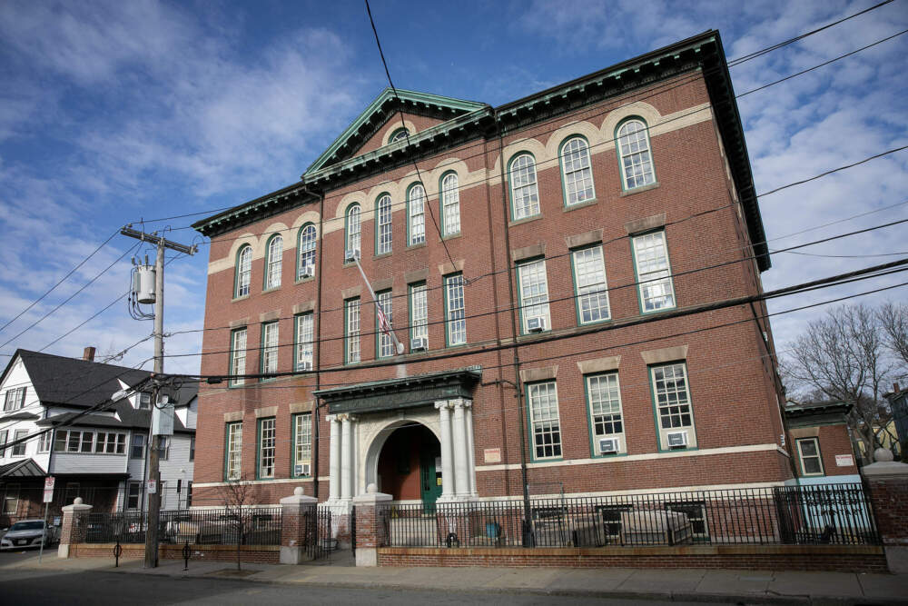 The Clap Elementary School on Harvest Street in Dorchester. (Robin Lubbock/WBUR)