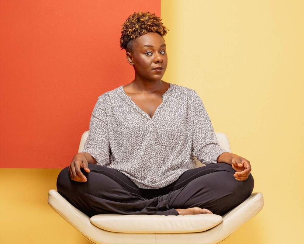 Abigail C. Onwunali in a promotional image for playwright Mfoniso Udofia's "The Grove." (Courtesy The Huntington)