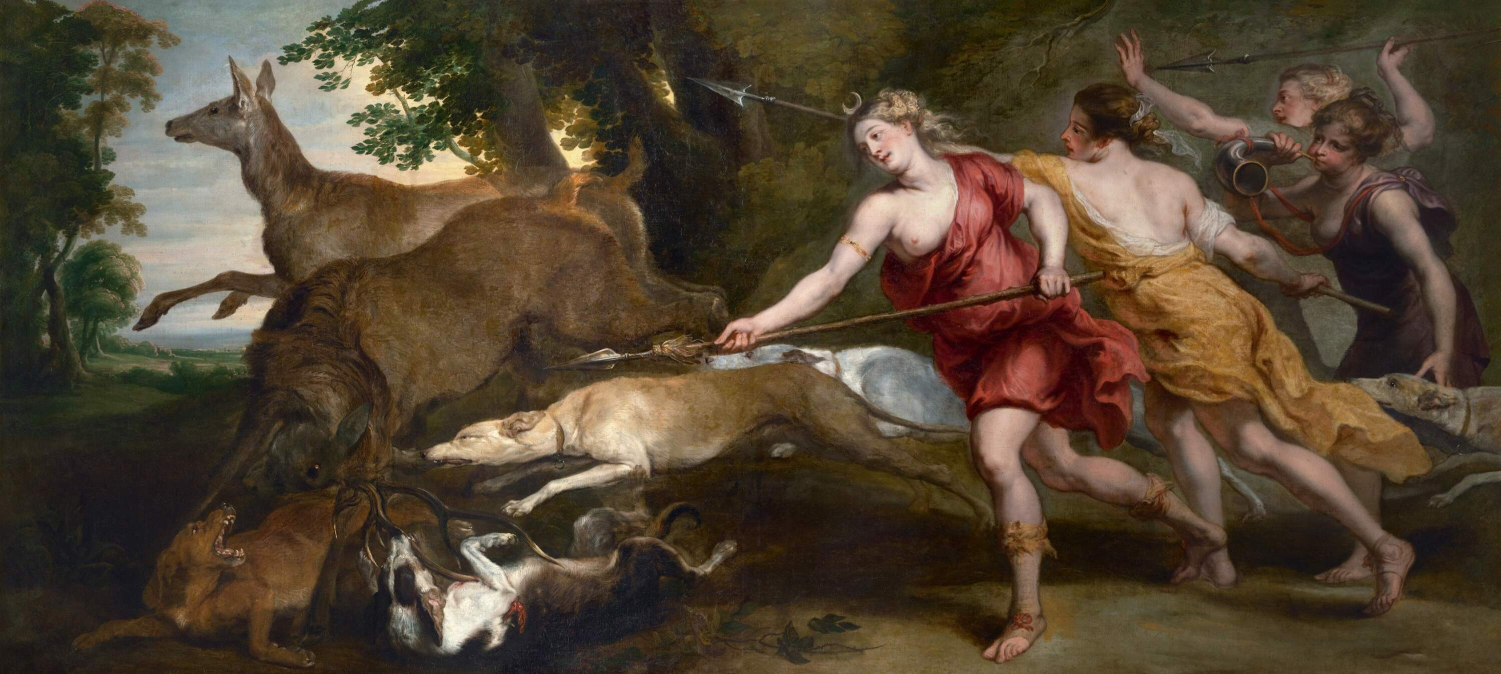 Peter Paul Rubens and Paul de Vos, "Diana Hunting with Her Nymphs," 1636–37. (Courtesy The Phoebus Foundation, Antwerp)